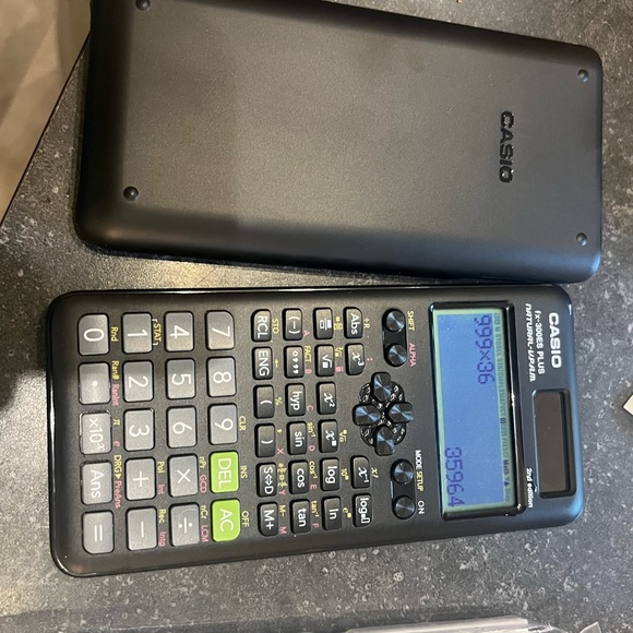 Casio adding machine and new solar powered scientific calculator with cover - Picture 7 of 9
